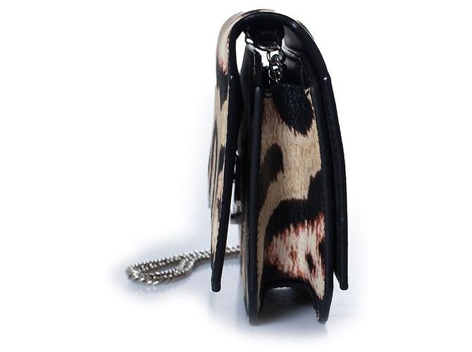 Givenchy, bolsa de ombro com laço de leopardo Preto - vista 6