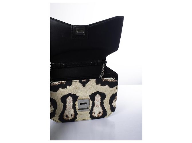 Givenchy, bolsa de ombro com laço de leopardo Preto - vista 9
