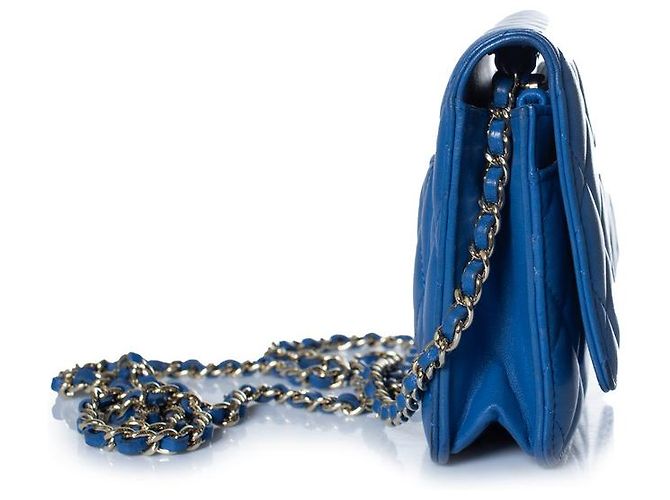 Chanel, Wallet on a Chain in Blau - Ansicht 4