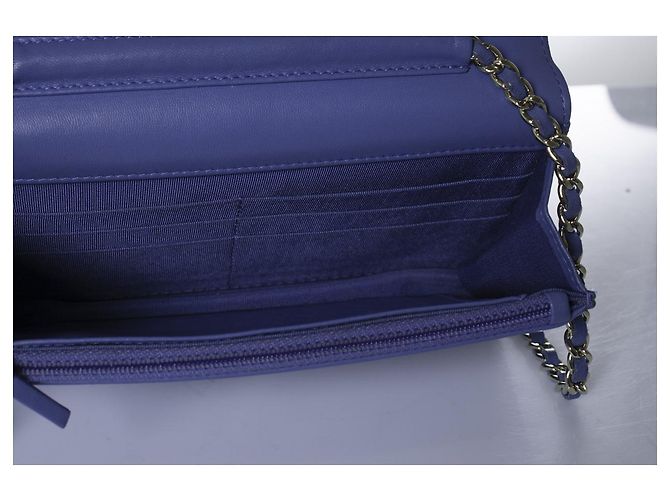 Chanel, Wallet on a Chain in Blau - Ansicht 7
