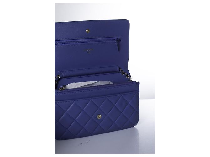Chanel, Wallet on a Chain in Blau - Ansicht 8