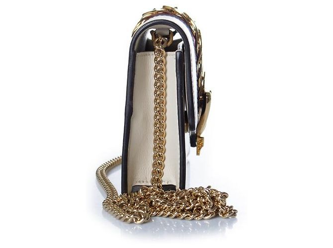 Gucci, bolso Sylvie mini chain en blanco - vista 4