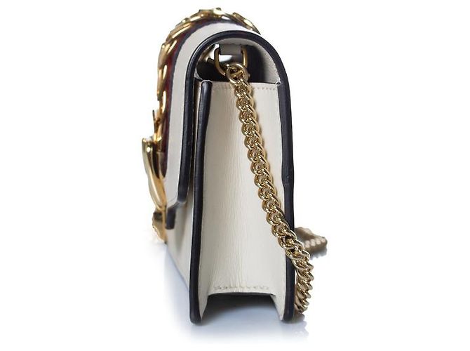 Gucci, bolso Sylvie mini chain en blanco - vista 5