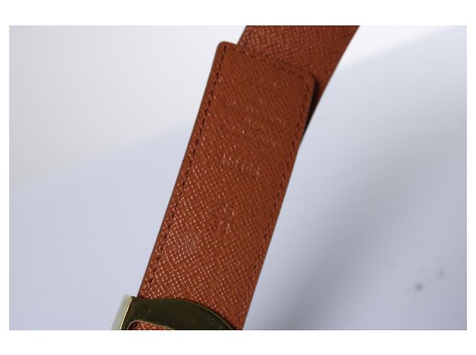 Louis Vuitton, cinturón con hebilla monogram reversible Castaño Roja - vista 6