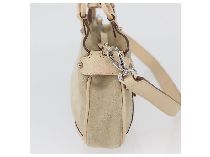 Salvatore Ferragamo Gancini Suede Beige - vista 4