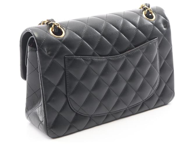 Borsa a tracolla Chanel Matelassé Double Flap Nero - vista 2