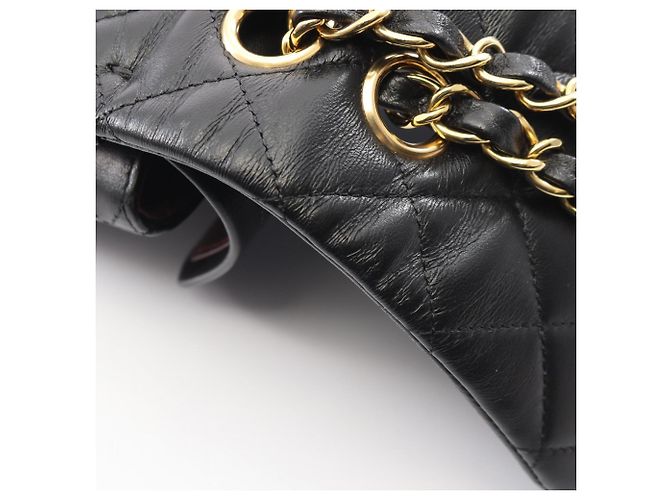 Borsa a tracolla Chanel Matelassé Double Flap Nero - vista 9