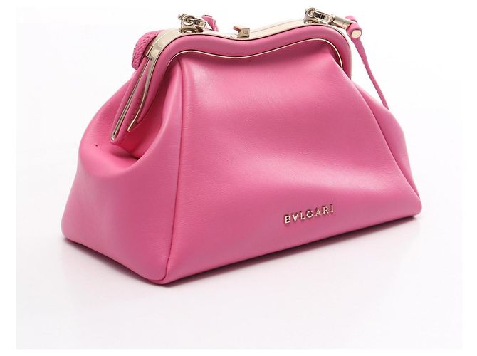 Bulgari Bvlgari Serpentine Leather Handbag Pink - view 2