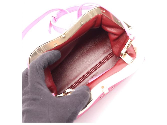 Bulgari Bvlgari Serpentine Leather Handbag Pink - view 3