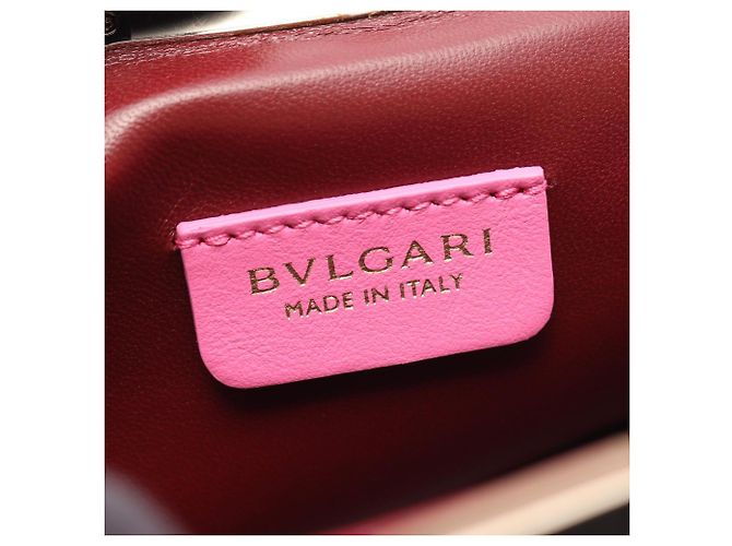 Bulgari Bvlgari Serpentine Leather Handbag Pink - view 4