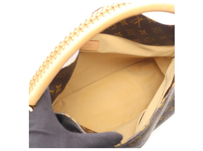 Borsa a Spalla Louis Vuitton Artsy MM Marrone Monogramma - vista 3