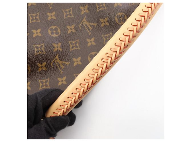 Borsa a Spalla Louis Vuitton Artsy MM Marrone Monogramma - vista 7