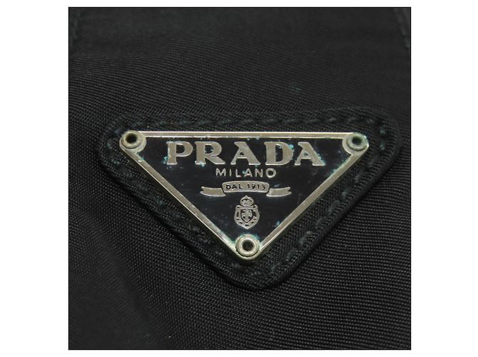 Borsa Tote Prada in nylon nero - vista 7
