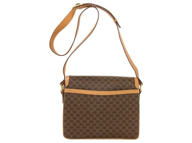 Céline Borsa a tracolla Celine motivo Macadam Marrone - vista 2