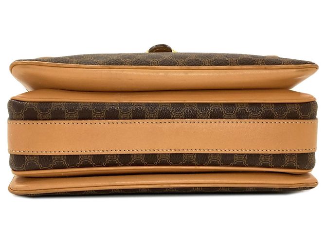 Céline Borsa a tracolla Celine motivo Macadam Marrone - vista 4