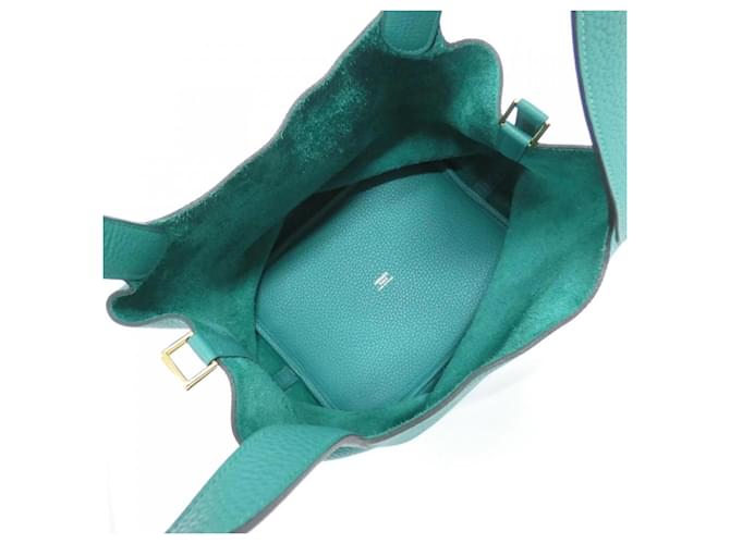 Hermès Borsa Hermes Picotin Lock MM Verde Verde chiaro - vista 6