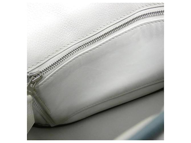 Borsa a tracolla Hermès Berline MINI Blu Blu chiaro - vista 8