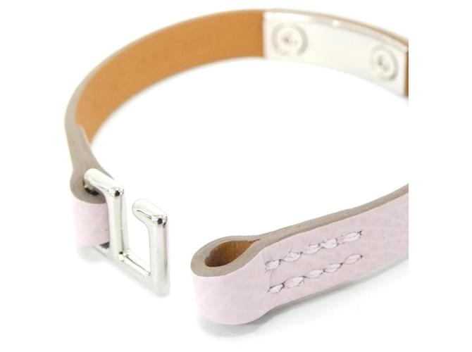 Hermès Pulsera Mini Charm Rival Hermes Plata Rosa - vista 3