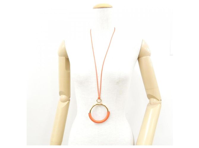 Hermès Hermes Loop 072933CD Necklace Golden Orange - view 4