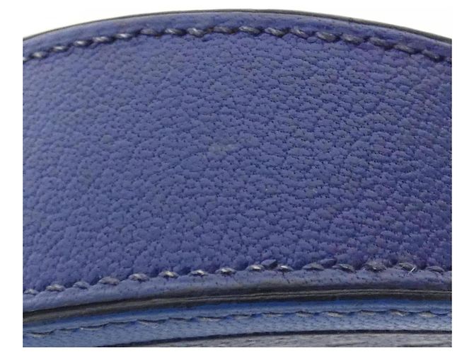 Hermès Monedero de piel de cabra azul Hermes - vista 3