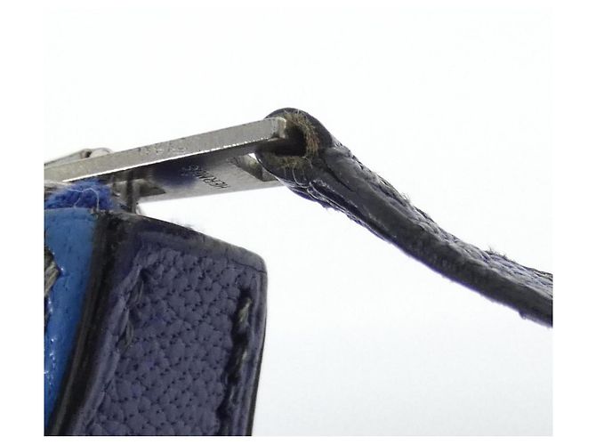 Hermès Monedero de piel de cabra azul Hermes - vista 5