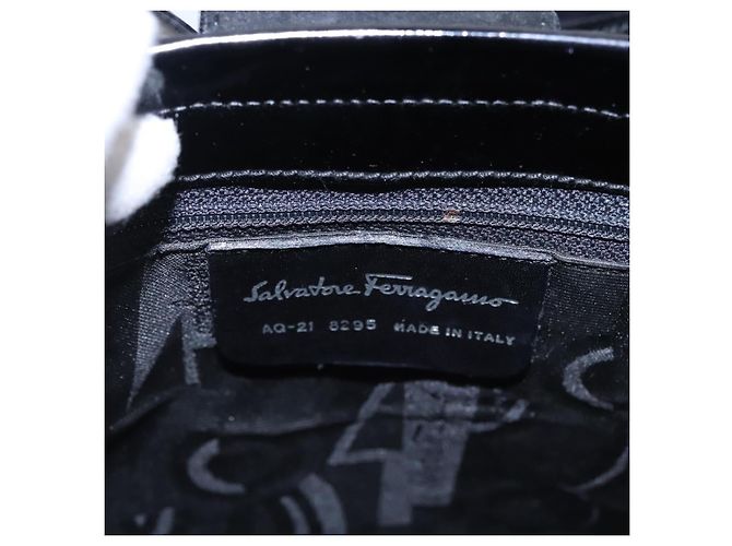 Salvatore Ferragamo Vala Leather Nero - vista 6