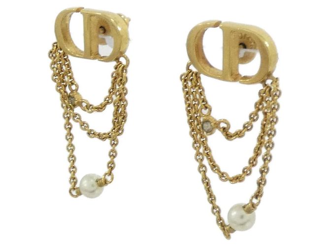 Orecchini Christian Dior Petite CD E2424WOMCY Bianco D'oro - vista 2