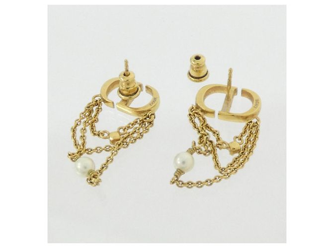 Orecchini Christian Dior Petite CD E2424WOMCY Bianco D'oro - vista 3