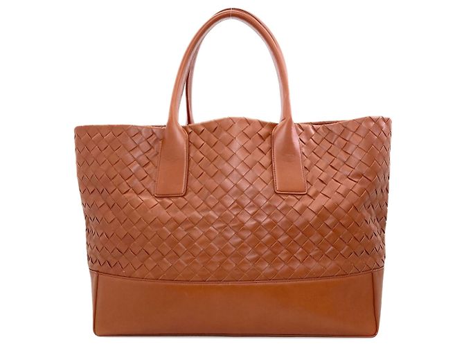 Borsa Tote Cabas Intrecciato Bottega Veneta Marrone - vista 2