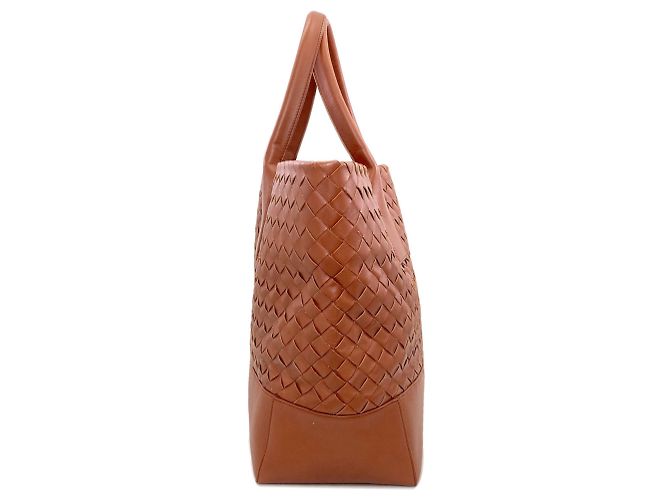 Borsa Tote Cabas Intrecciato Bottega Veneta Marrone - vista 3