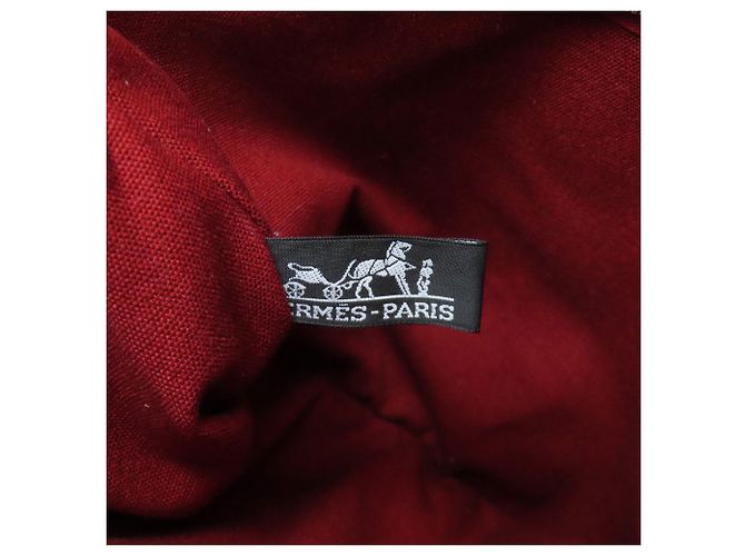 Borsa Hermès Saxon MM Marrone Toile H - vista 6