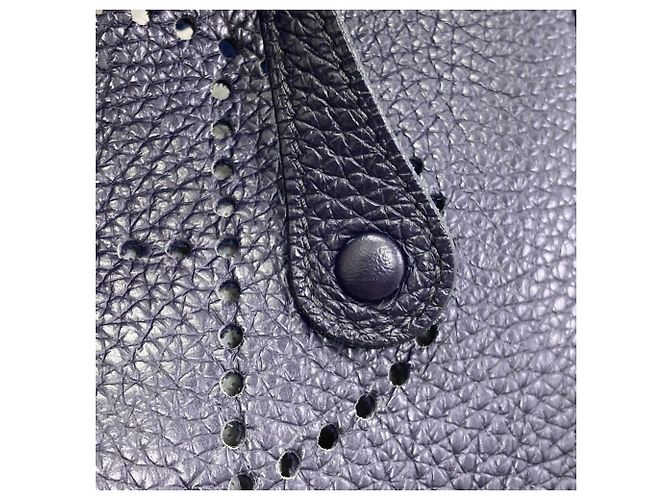Hermès Borsa a tracolla Hermes Evelyne TPM Blu navy - vista 12