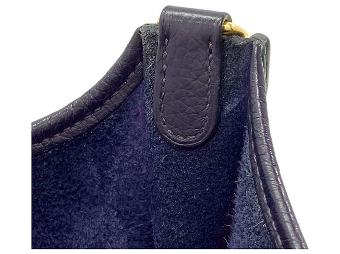 Hermès Borsa a tracolla Hermes Evelyne TPM Blu navy - vista 8