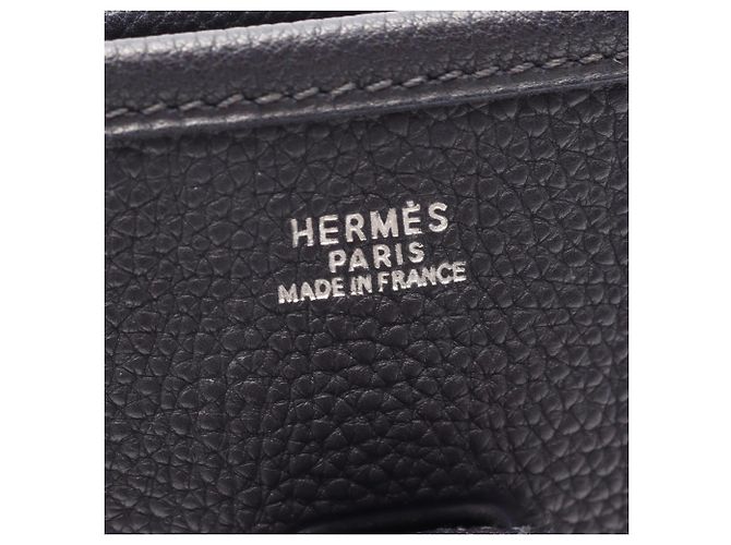 Hermès Borsa a tracolla Hermes Evelyne 1 PM in pelle Togo blu navy - vista 4