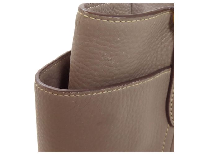 Prada Tote Bag aus grauem Kalbsleder Braun - Ansicht 11