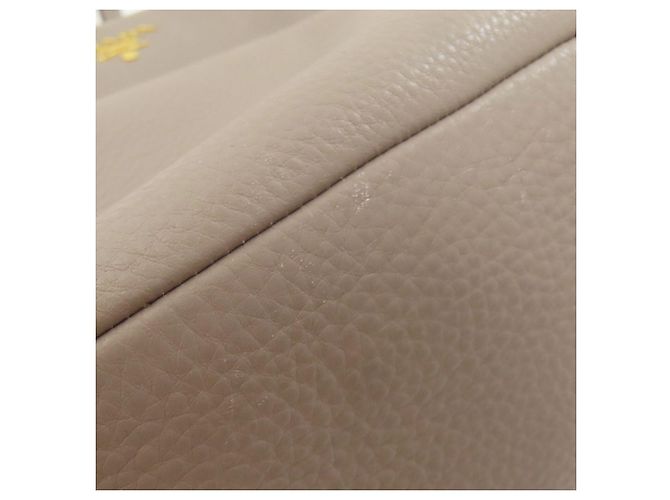 Prada Tote Bag aus grauem Kalbsleder Braun - Ansicht 17