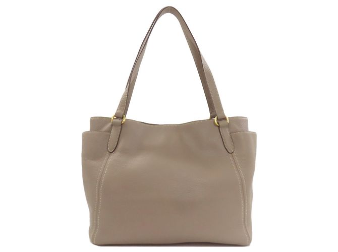 Prada Tote Bag aus grauem Kalbsleder Braun - Ansicht 2