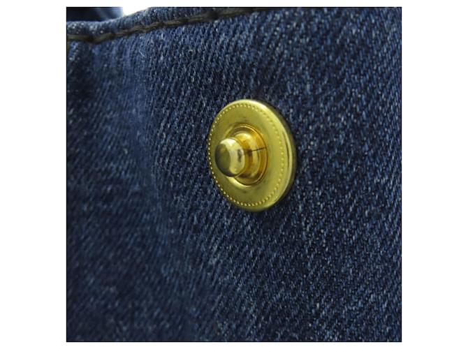 Borsa Prada Canapa Denim Blu - vista 10