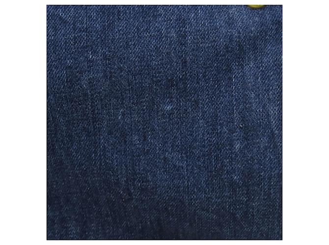 Borsa Prada Canapa Denim Blu - vista 13