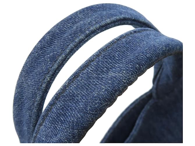 Borsa Prada Canapa Denim Blu - vista 15