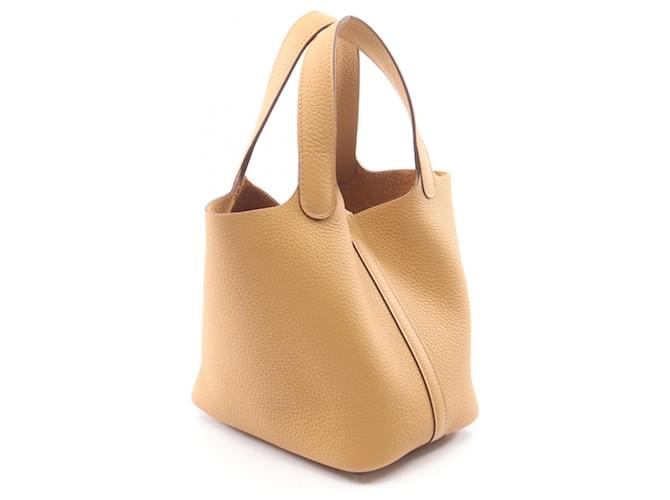 Hermès Borsa Hermes Picotin Lock PM Biscuit Beige - vista 2