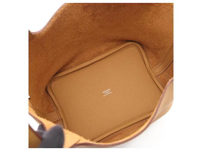 Hermès Borsa Hermes Picotin Lock PM Biscuit Beige - vista 3