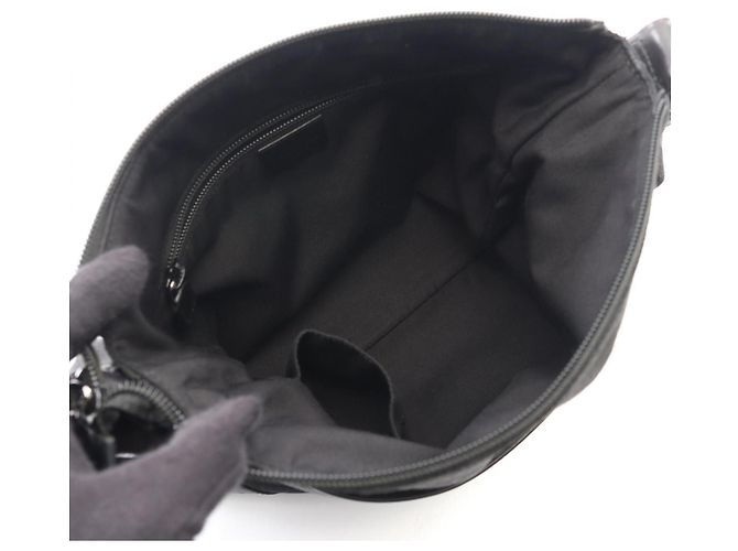 Borsa a Spalla Gucci GG Canvas Nero - vista 3