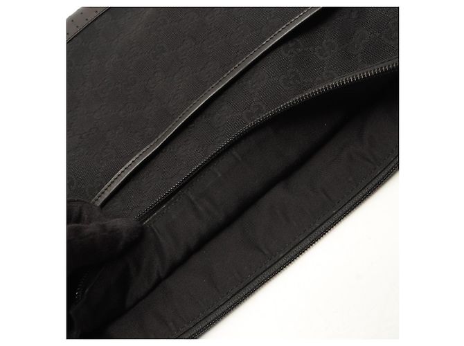 Borsa a Spalla Gucci GG Canvas Nero - vista 7