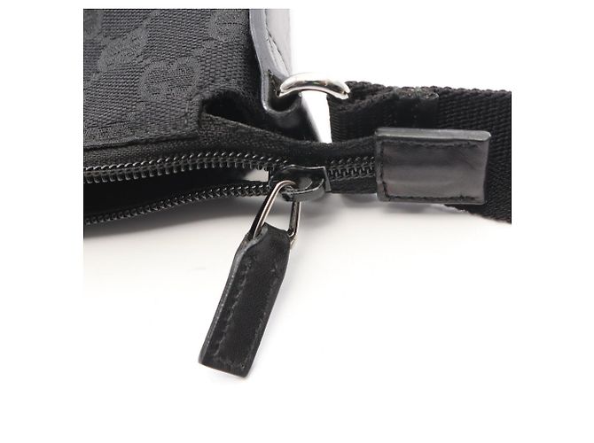 Borsa a Spalla Gucci GG Canvas Nero - vista 8