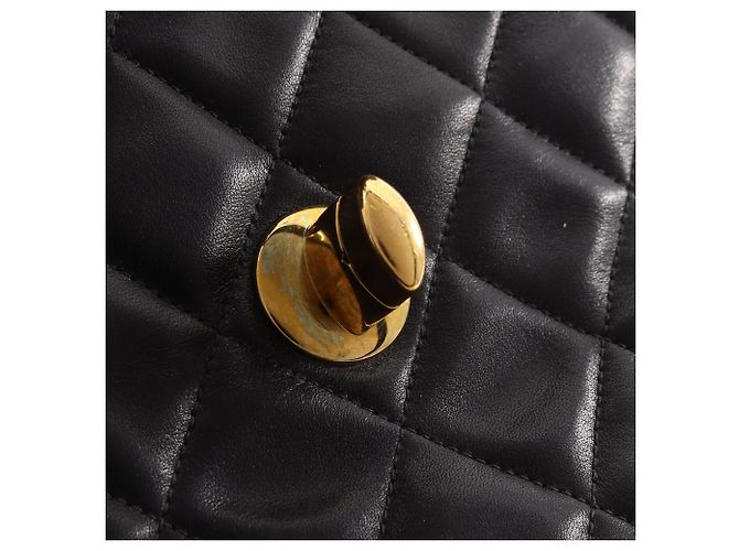 Borsa a tracolla Chanel Large Matelassé 34 Nero - vista 10