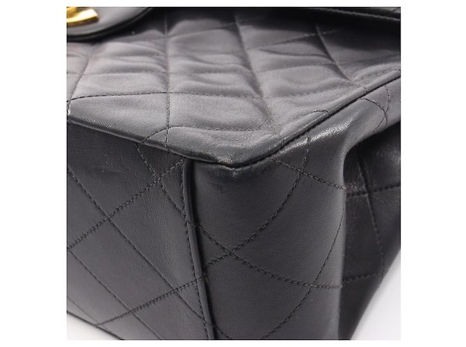 Borsa a tracolla Chanel Large Matelassé 34 Nero - vista 13