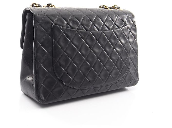 Borsa a tracolla Chanel Large Matelassé 34 Nero - vista 2
