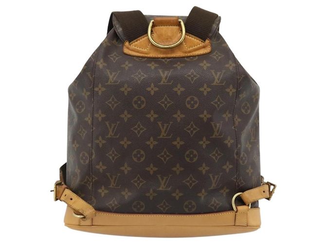 Louis Vuitton Vintage Montsouris Monogram Canvas GM Marron - vue 2