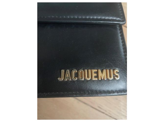 Jacquemus Grand Bambino Borsa in pelle nera Nero - vista 14